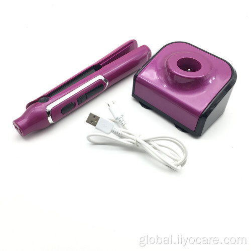 USB Rechargeable Curling Iron Wireless Curling Iron Electric Splint USB Hair Straightener Factory